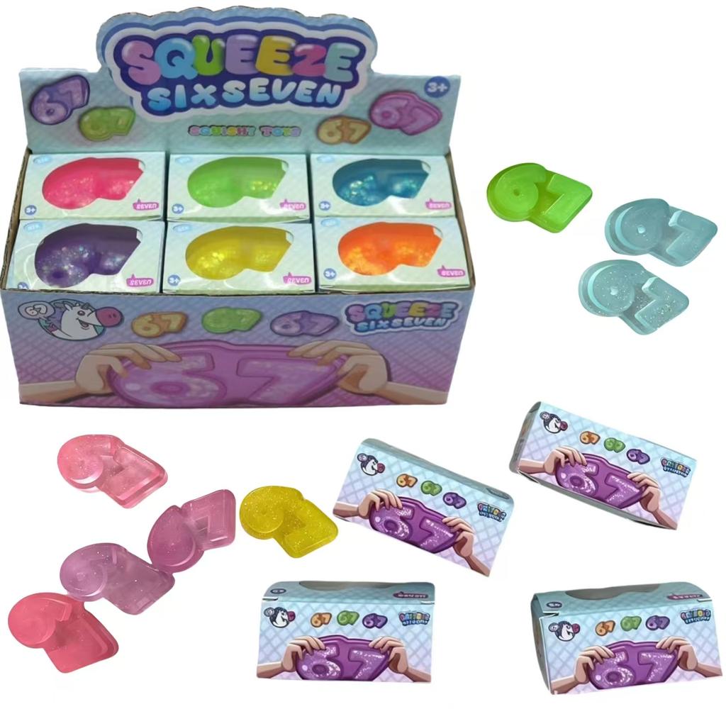Virales 6&7 Malzose & Mehl Squishy Spielzeug, Langsam Rückprall Stressabbau Quetsch Fidget Entlüftungsspielzeug