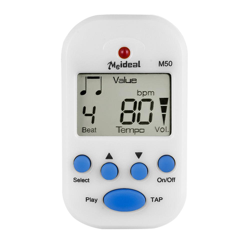 Rechargeable M50 Mini Universal Metronome for Piano, Guitar, Violin, and Guzheng Rhythm.