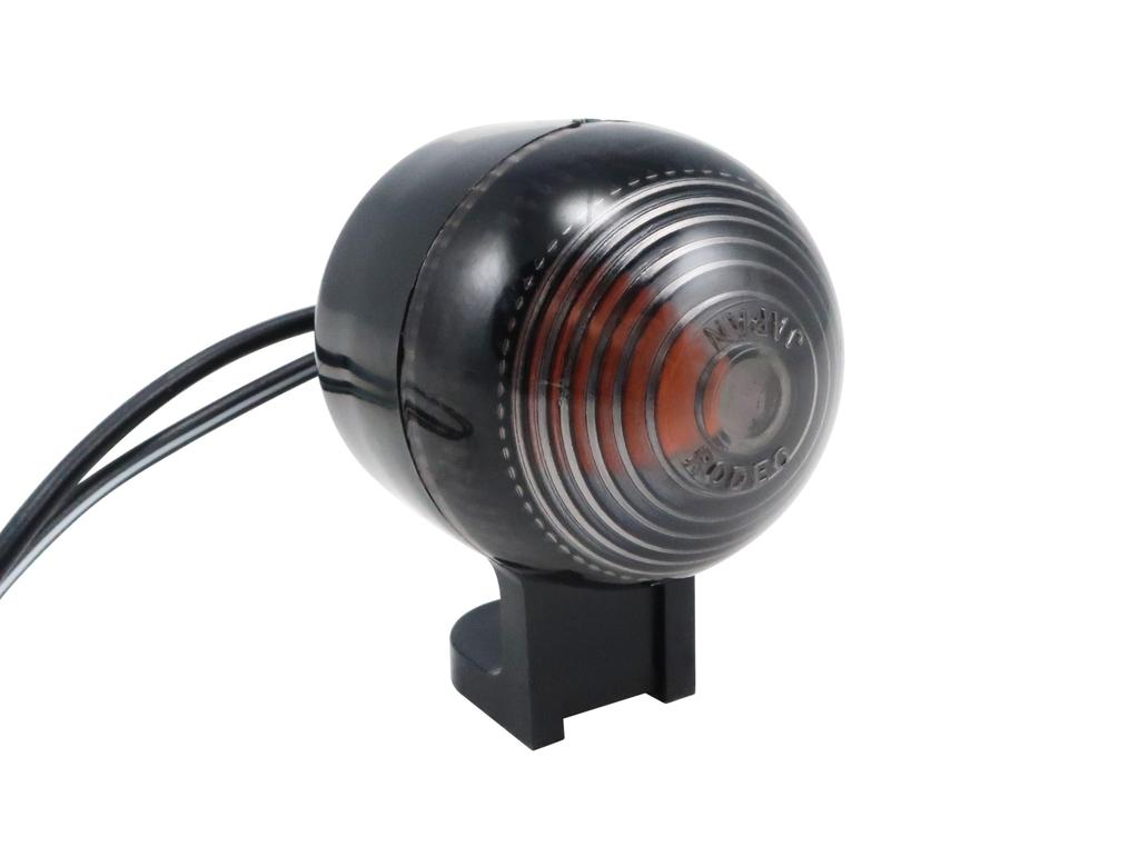 KITACO Warenz Mini Turn Signal Smoke Set, Universal, Lens/Single Bulb, 102-80-0500-30