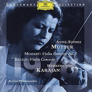 

CD ANNESOPHIE MUTTER Mozart Violin Concerto No 5 Bruch 4590422 DG DEUTSCHE GR 199 Germany Classical Used