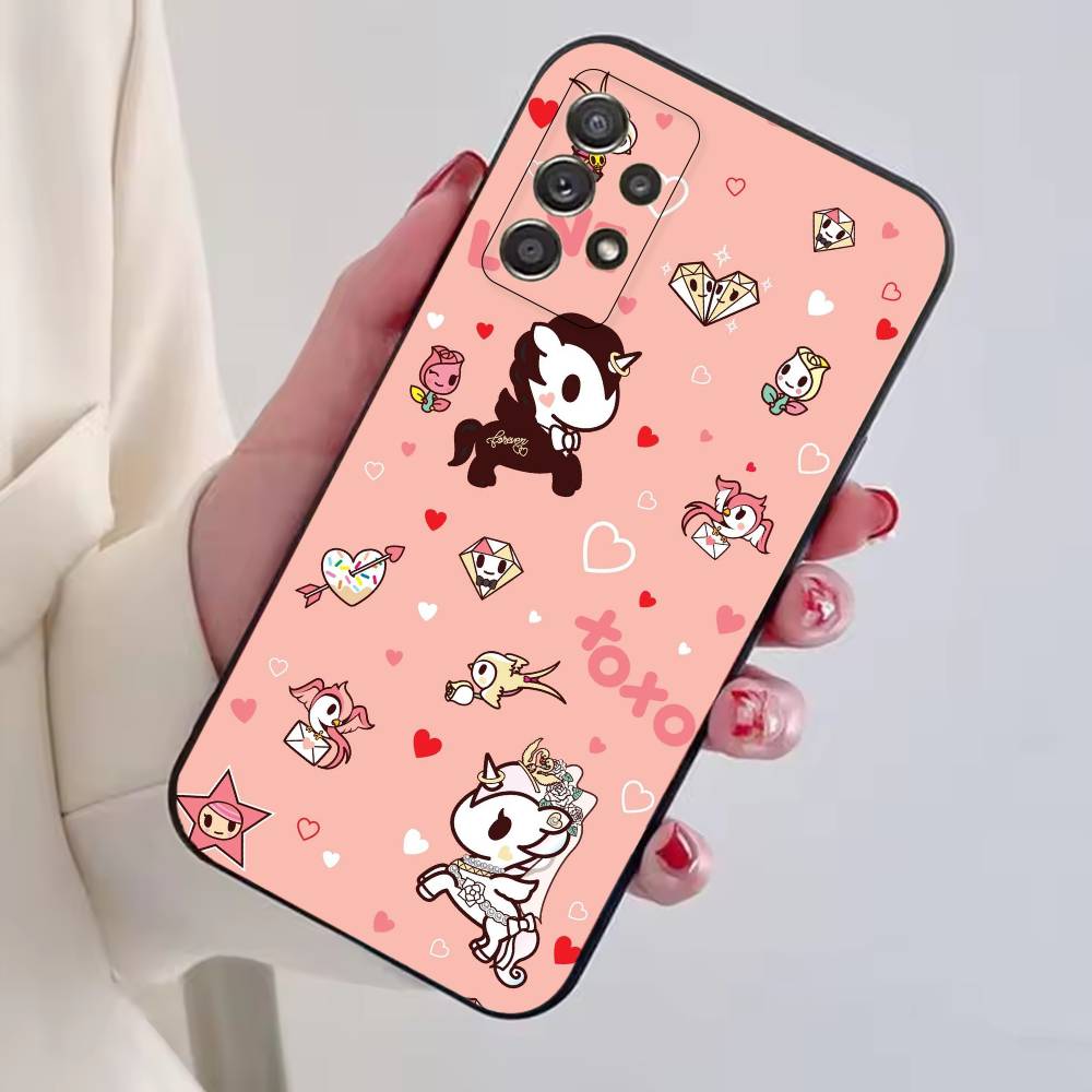 

Japan T-Tokidokis Phone Case Black Silicone Soft For Samsung S25,S24,S21,S22,S23,S30,Ultra,S20,Plus,Fe,Lite Samsung S24Plus