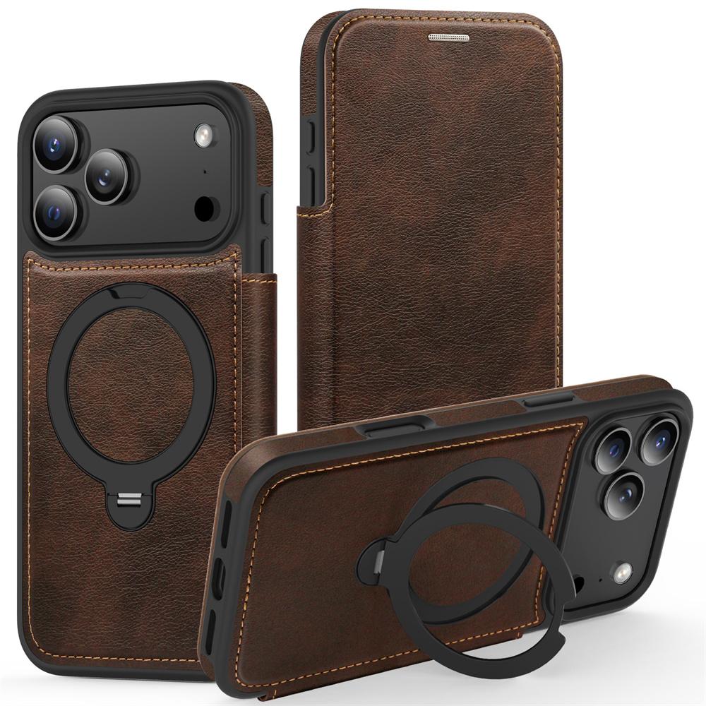 Flip Leather Magnetic Phone Case For iPhone 17 16 15 14 13 12 11 Pro Max Air 16e Plus Magnet Folding Stand Slot Card Wallet