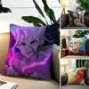D-Dr S-STONE  Pillow Case Square Double-Sided Sofa Cushion Cover Bedroom Bedside Pillow