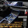 TPU Gearbox Panel Film Dashboard Protective Sticker Interior Anti-Scratch Car Accessories For Chery Tiggo 8 Pro Max  2022