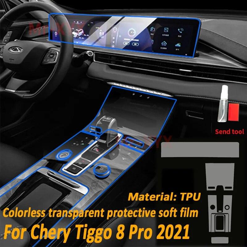 TPU Gearbox Panel Film Dashboard Protective Sticker Interior Anti-Scratch Car Accessories For Chery Tiggo 8 Pro Max  2022