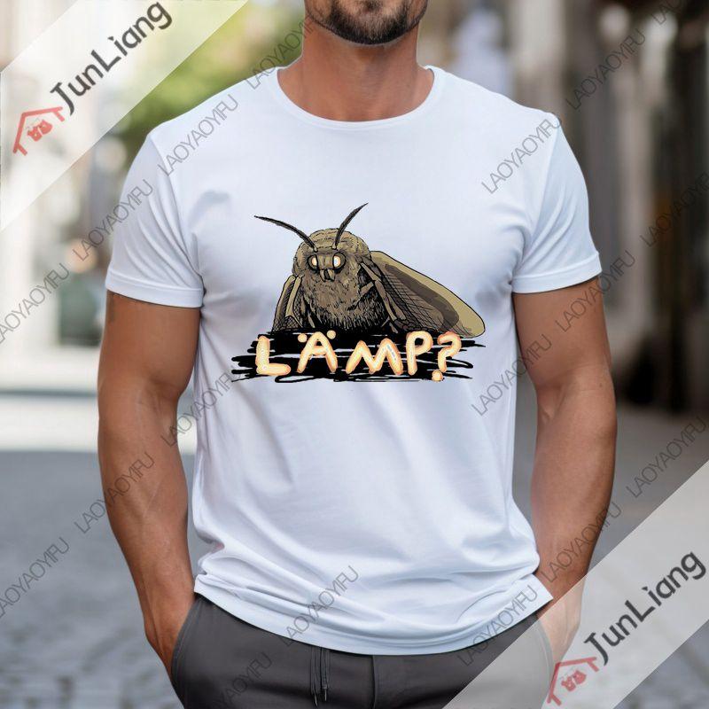 Do You Have A Desk Lamp Moth Funny Meme Tshirt Street Fashion Trend Shortsleeved Roundneck Menswomens Retro Tshirt