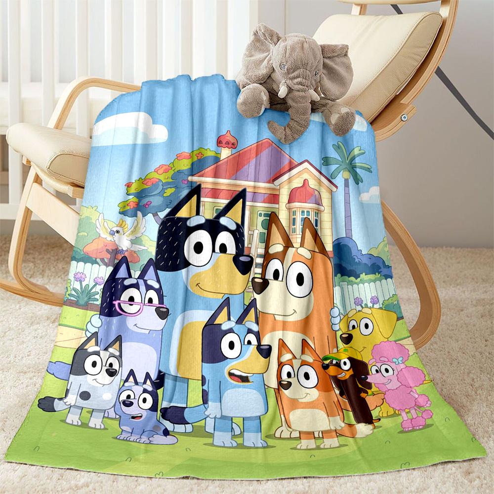 Bluey's Colorful Pals Blanket Durable Comfort Perfect for Bed Couch Sofa for All Seasons Modern Style Gifts For Family Or Friends
