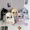 Backpack Girls Junior High School High School Niche Transparent Large Capacity Backpack Travel School Bag