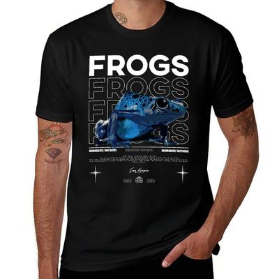 Dendrobates Azureus Dart Frog Streetwear Frog Keeper Tshirt Running Perforunisexce Short Sleeve Tee