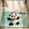 Cute Panda Diatomite Bath Mat - Super Absorbent Fast Dry Door Mat Anti-Slip Waterproof Floor Mat for Bathroom Kitchen Laundry Room