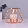 Wrought Iron Geometric Candle Holders Home Decoration Metal Crafts