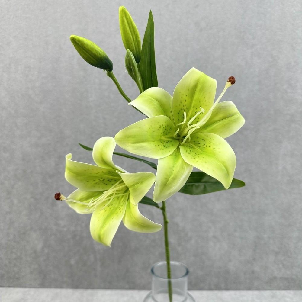 3D Printing Fake Lily Bouquet 2 Heads Wedding Bridal Bouquet for Home Wedding Decor