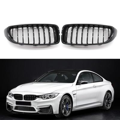 Colore Nero Lucido Griglie Anteriori Griglie Griglia a Doppio Rene Ricambio Per BMW Serie 4 F32 F33 F36 F80 F82 M4 Stile Sportivo