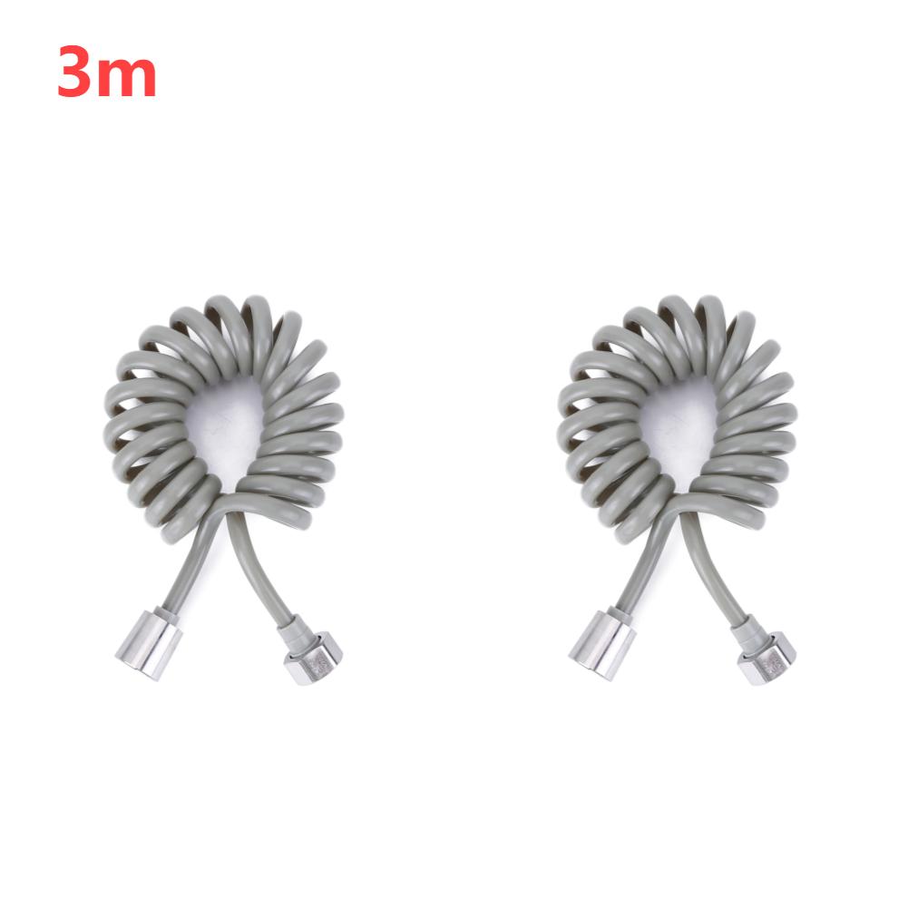 2/3/4 Meters Spring Shower Hose Flexible Connect Pipe Plastic Soft Hose Tube Anti-wrap for Bathroom Water Toilet Bidet Sprayer