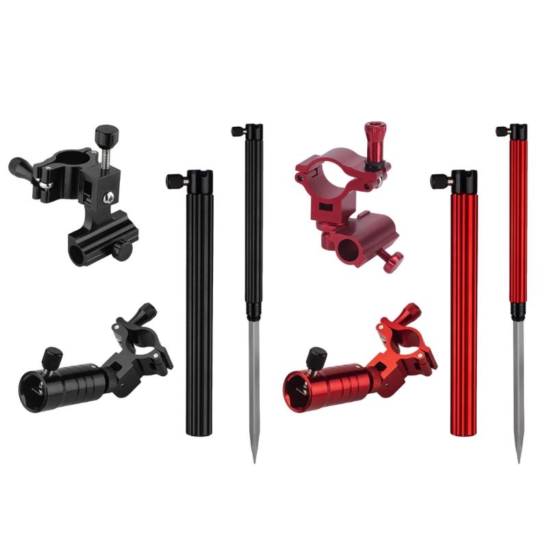 Rack Ground Bracket Fish Guard Rack Aluminum Ground Plug Bracket Rod Bracket Fishing Gear Equipment Accessories