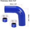 X AUTOHAUX Silicone Pipe Radiator Hose 90 Degree Elbow Length