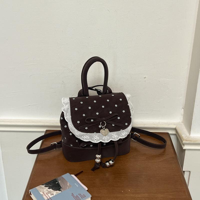 Schoolbag Shuai Mijia sweet girlish niche lace lace women's backpack 1011 new backpack exquisite small schoolbag