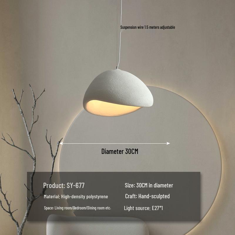 Wabi-Sabi Zen Pendant Light: Retro & Artistic Design for Restaurants, Living Rooms, and Bedrooms