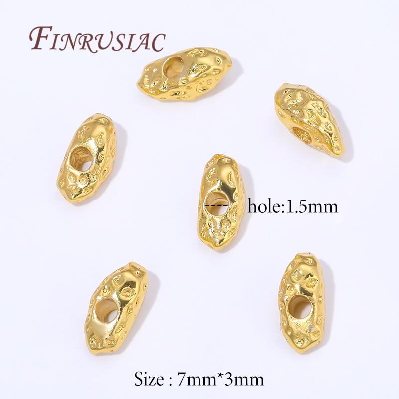 10/20Pcs 18K Gold Plated Decorative Beads,Spacers For Bead,Metal Separator Beads,Jewelry Making Supplies,Bracelets Accessories