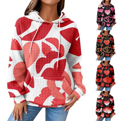 Moletom de Tricô Feminino, Pulôver de Manga Comprida com Bolso, Casual Solto, Moletom para Uso Diário/Exterior