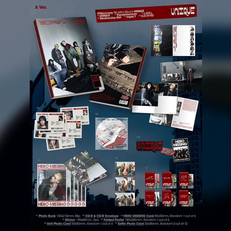 [הזמנה מראש] P1Harmony – מיני אלבום תשיעי UNIQUE גרסת פוטובוק. (א ור. / B Ver. / C Ver.)