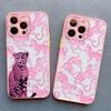 Pink Leopard Print Pattern Phone Case For iPhone 16 15 Pro Max Plus 17 Pro Max 14 13 Mini 12 11 Pro Max Shockproof Back Covers
