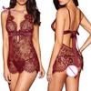 2 Teile/satz Dame Pyjamas Durchsichtige Spitze Schlaf Colthes Sexy Sexy Tragen Dünne Frauen zum Schlafen