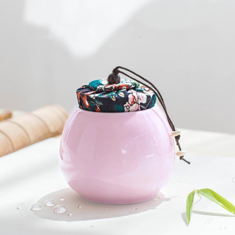 

Новый стиль, керамические чайные банки, влагостойкие герметичные банки, чайный сервиз, аксессуары для чайного сервиза, удобство в путешествии, резервуар для хранения чая WSHYUFEI Tea caddy 8.5x8.8cm 240ml