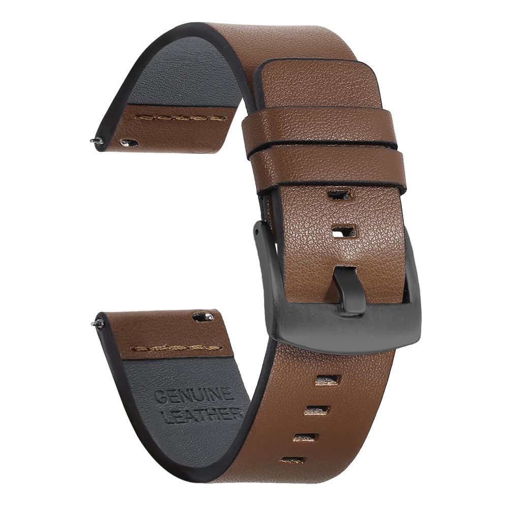 Vintage Oil Wax Genuine Leather Watch Strap 18mm 20mm 22mm 24mm Brown Black Watchbands for Samsung Galaxy Watch Band Bracelet