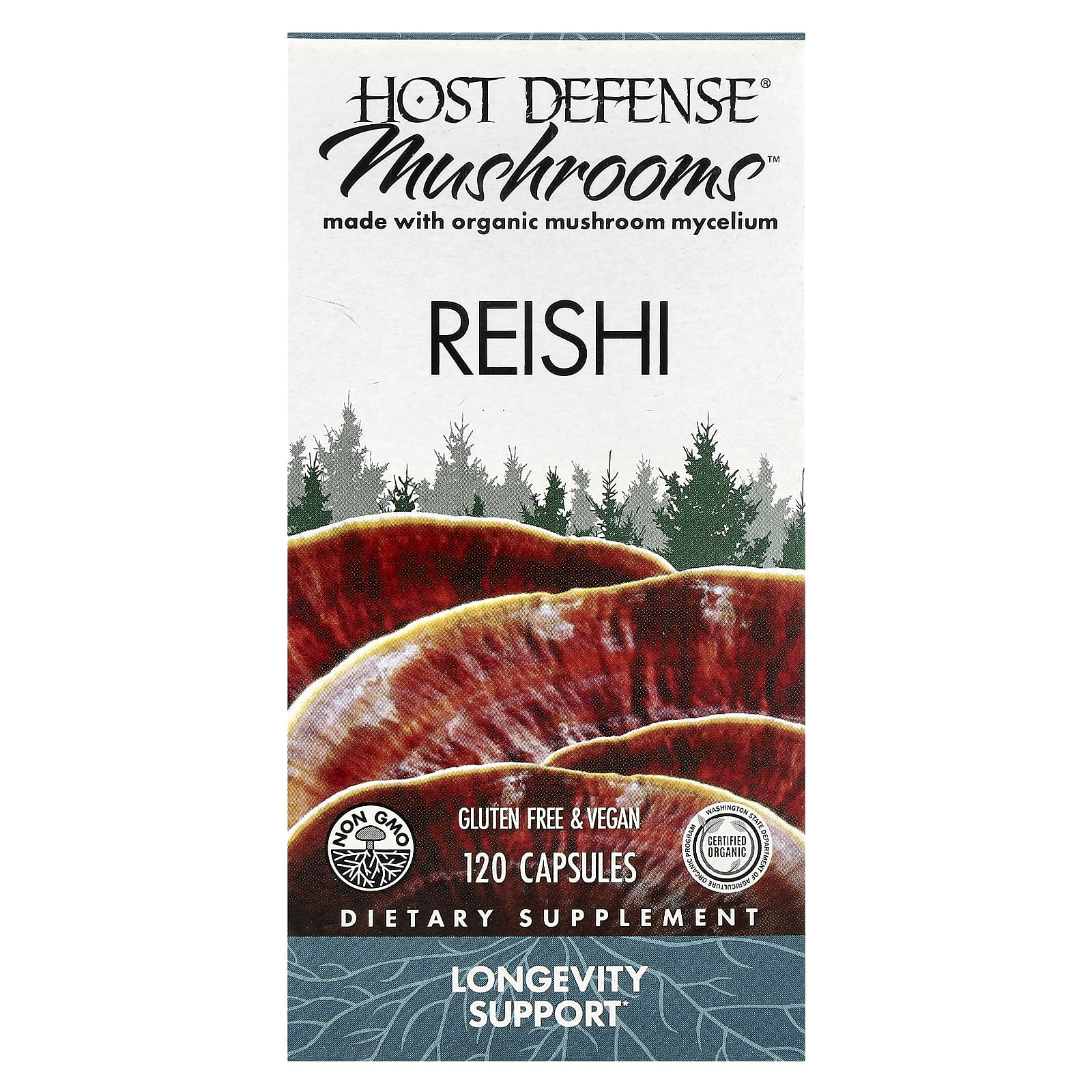 

Mushrooms™, Reishi Mushroom, 120 Capsules