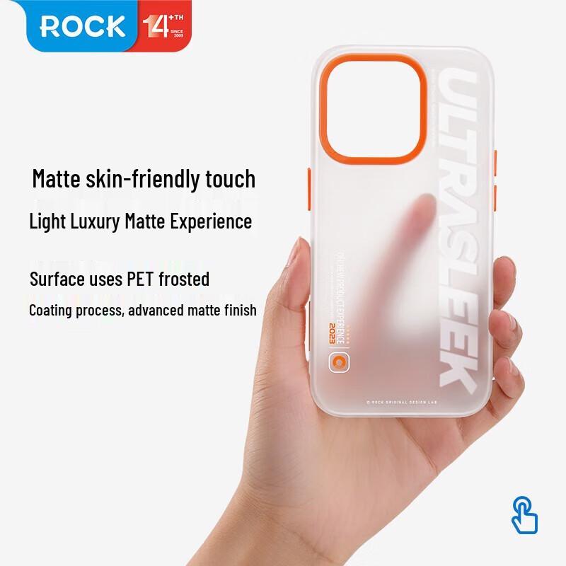 ROCK Magnetic Frosted Skin-Feel Anti-Drop Case for iPhone 15 Pro