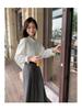 Sicilian Autumn Rhapsody French Lace Collar Shirt for Petite Women