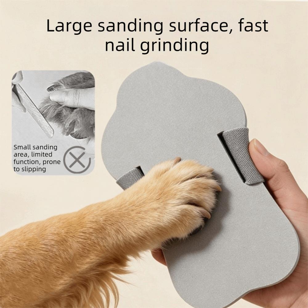 Manual Dog Nail File Board Adjustable Strap Cat Nail Scraper Pet Claw Grinder  Paw Care