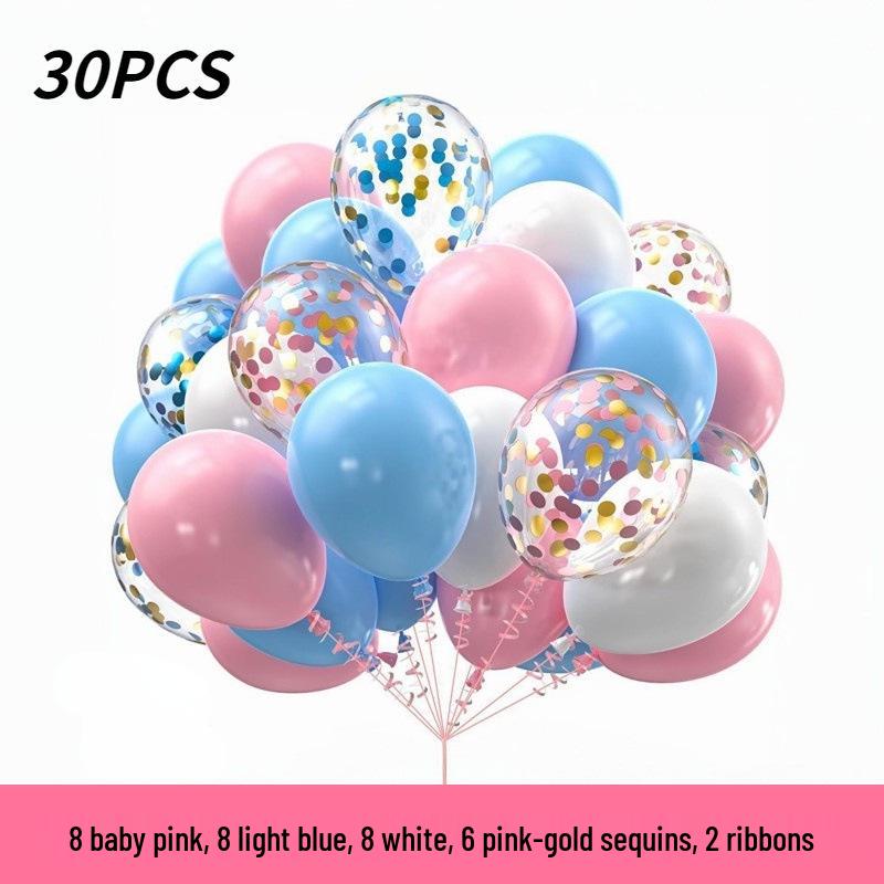 30-Piece 12-Inch Balloon Set for Birthday, Wedding, and Party Decorations