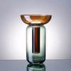 Gradient Colored Detachable Glass Vase Hydroponic Flower Pots Desk Decoration Artificial Flower Decorative Floral Arrangement
