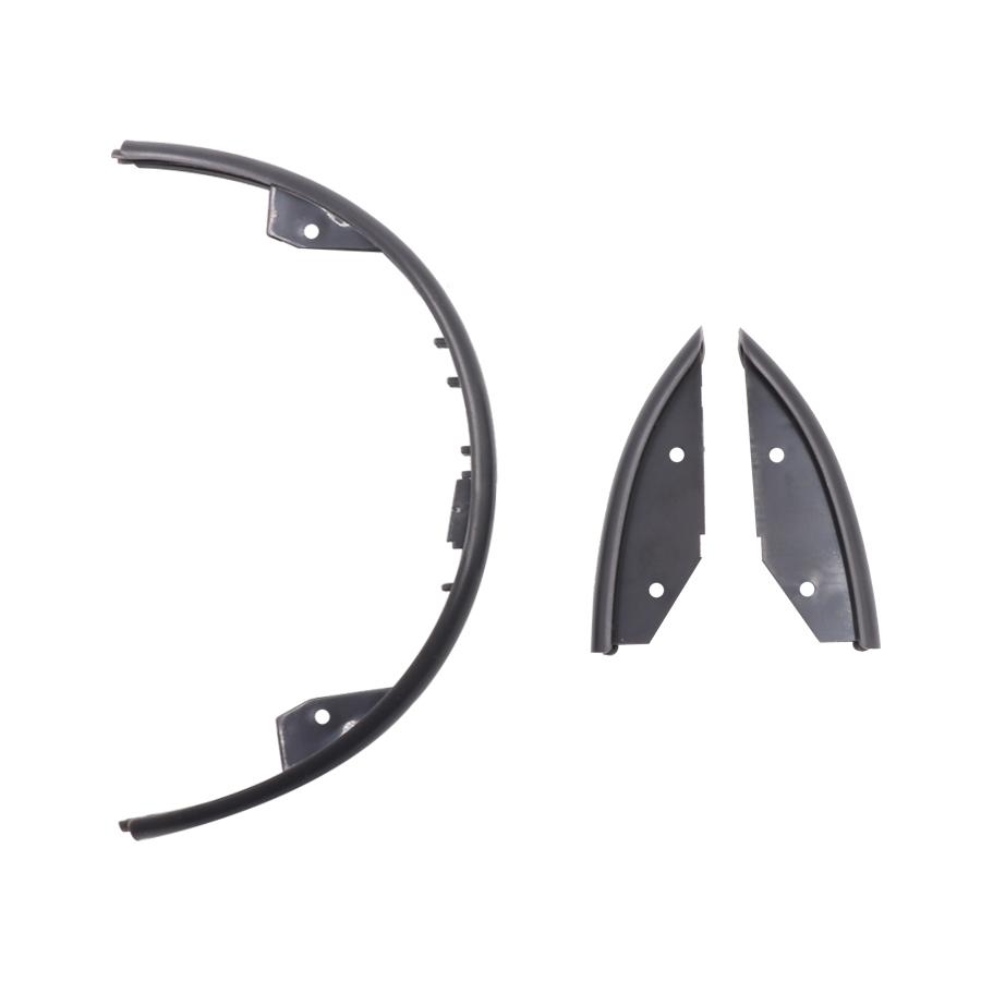 

Защитный бампер для электрического скутера для Xiaomi Mijia M365, полоски спереди и сзади, наклейка, лента для скейтборда чёрный