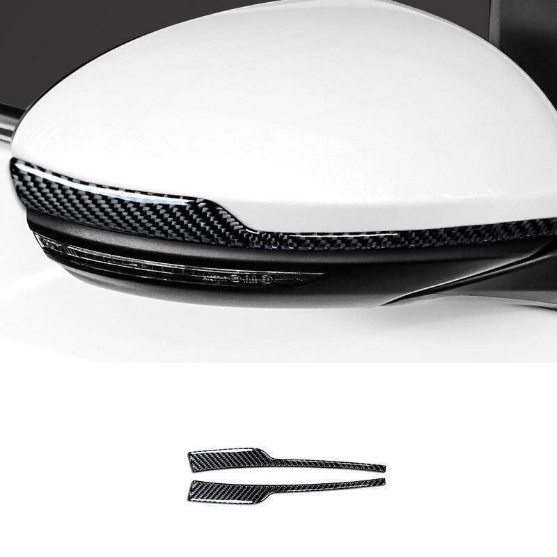 For Nissan Sentra -2024 Carbon Fiber Rear View Mirror Strip cover Trim 2PCS