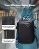 Vacuum Travel Backpack, 35L, Vacuum Seal Compression Travel Backpack with Air Pump, Multiple Pockets & Compartments, Water-Resistant Carry-On Suitcase