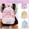 Adorable Cartoon Nylon Backpack For Kids With Cute Anime Characters And Fun Design