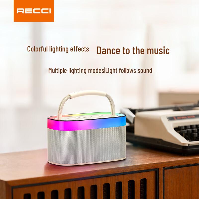 Recci RSK-W40 Portable Bluetooth Speaker with Dynamic Lights