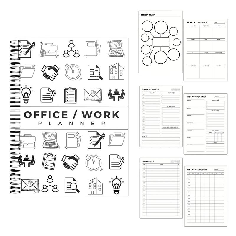 Office Task Planner Set, Office Task List, Office Organization Tracker, Work To Do List, Home Work Planner Kit, Daily Planner
