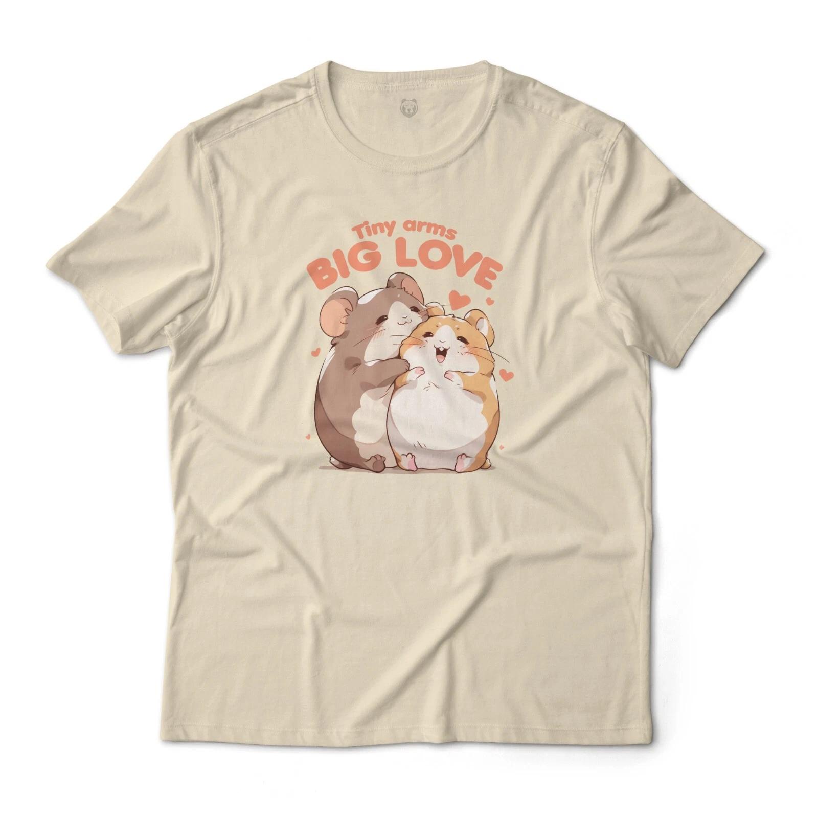 

Tiny Arms Big Love Cute Hamsters Hugging Graphic T-T-Shirt Unisex S