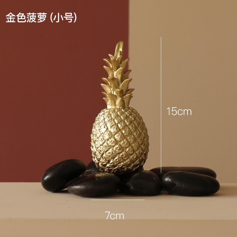 Stile Nordico Resina Oro Ananas Decorazione Casa Soggiorno Armadietto del Vino Vetrine Artigianato Lussuoso Tavolo Decorazioni per la Casa Oggetti di Scena