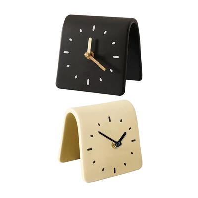 Desk Clock Simple Acrylic, Compact Table Clock, Modern, Desktop Ornament for Bedroom Countertop Office Home Housewarming Gift