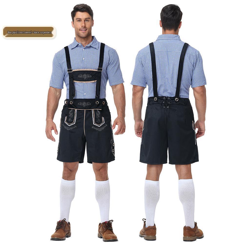 Traditional German Oktoberfest Men's Beer Festival Lederhosen