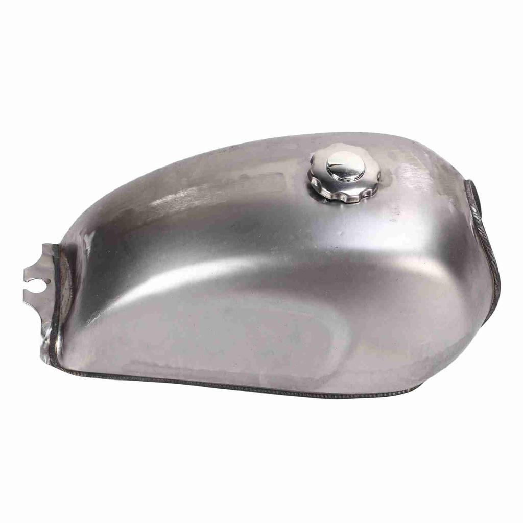 2.4 Gallons Motorcycle Gas Fuel Tank Bare Metal Retro Design Replacement for CFMOTO Mandrill