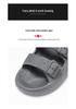 Men's Lightweight Outdoor Beach Slippers - Hole Design, Single Strap, Large Size Sandals