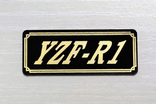 

QE-491-3 YZF-R1 Yamaha Внешний бак Кастомные детали Черный и Золотой Оригинальная наклейка