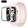 Silicone Strap+Case For Apple Watch Ultra 3/2/1 49mm 11 10 46mm 42mm Magnetic Band iWatch 9 8 7 45mm 41mm 6 5 SE 44mm/40mm Cover