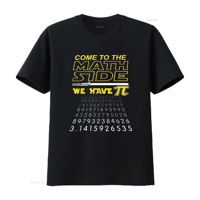 Come To The Math Side We Have Pi Geek Nerd T Shirt Vintage Washed Slightly Comfortable Fashion Graphic Casual Unisex Stretched